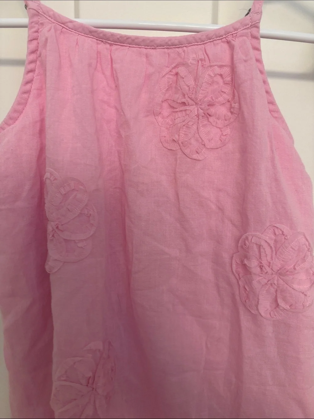 abercrombie kids Light Pink Floral Tank Dress